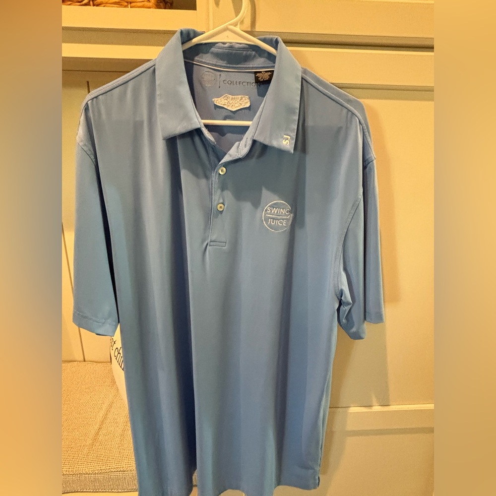 Light Blue Polo Golf Shirt for Men